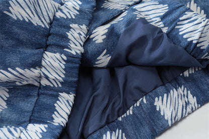 Street Checkerboard Lapel Jacket Men's