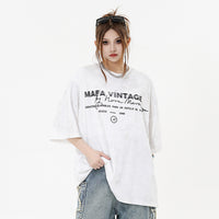 Letter Print Short-sleeve T-shirt