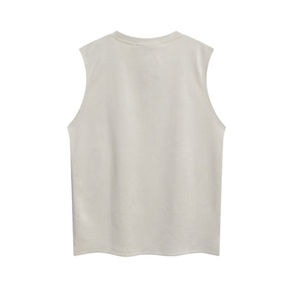 Letter Print Vest Men's All-matching Sleeveless Top