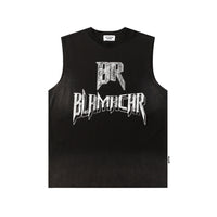 Street Letters Printed Casual Vest