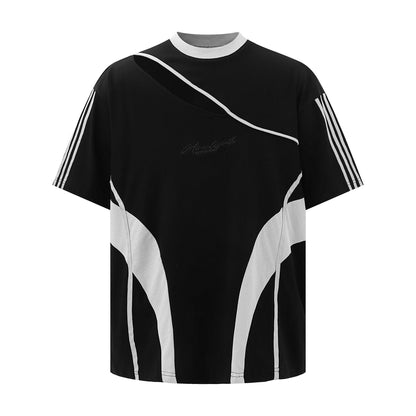 Patchwork Contrast Tee