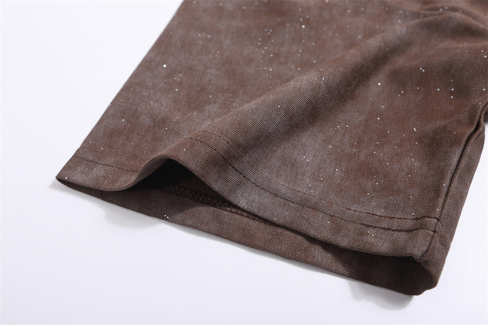 Letter Print Short-sleeve T-shirt