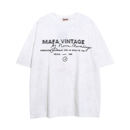 Letter Print Short-sleeve T-shirt