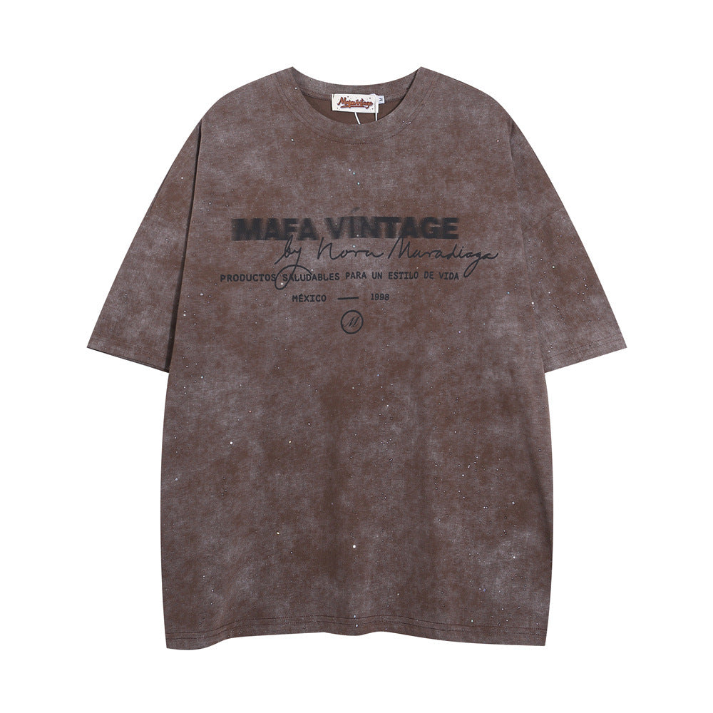 Letter Print Short-sleeve T-shirt