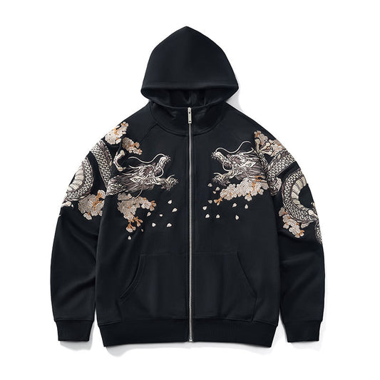 Dragon Flame Zip Hoodie