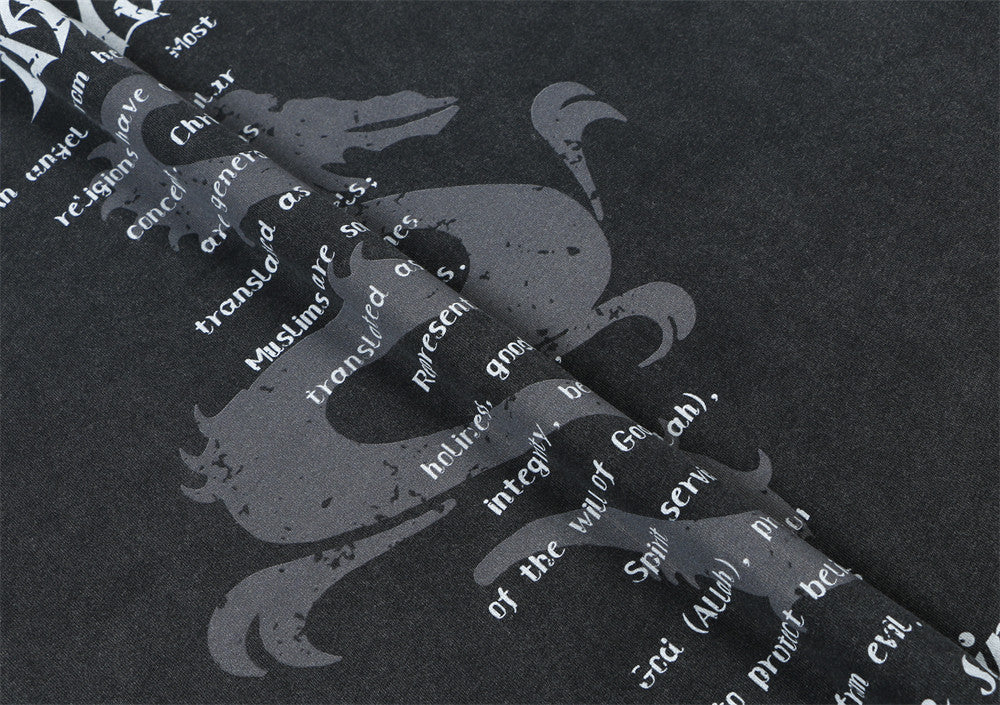 Dragon Print Casual Round Neck Vest For Men