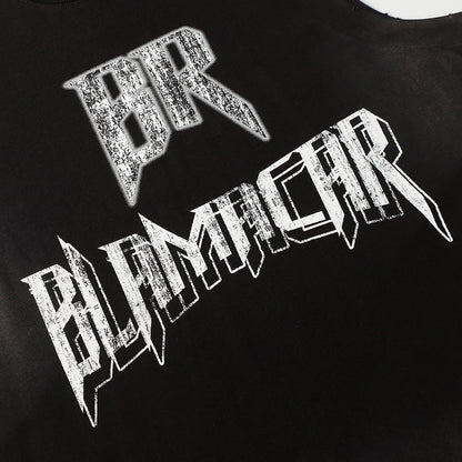 Street Letters Printed Casual Vest