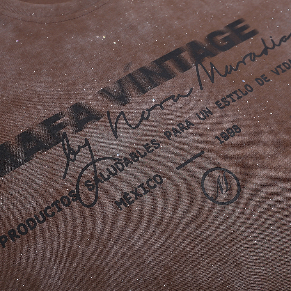 Letter Print Short-sleeve T-shirt