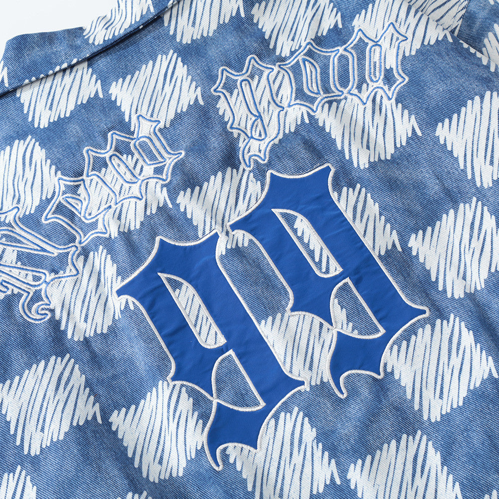 Street Checkerboard Lapel Jacket Men's