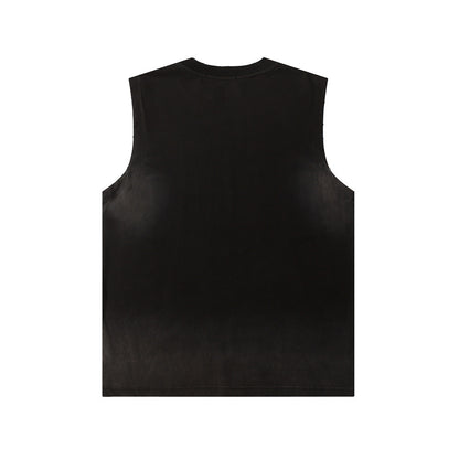 Street Letters Printed Casual Vest
