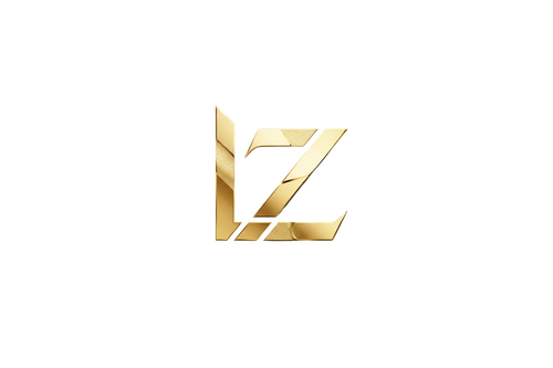 Gold logo with 'LZALAZA' on a white background